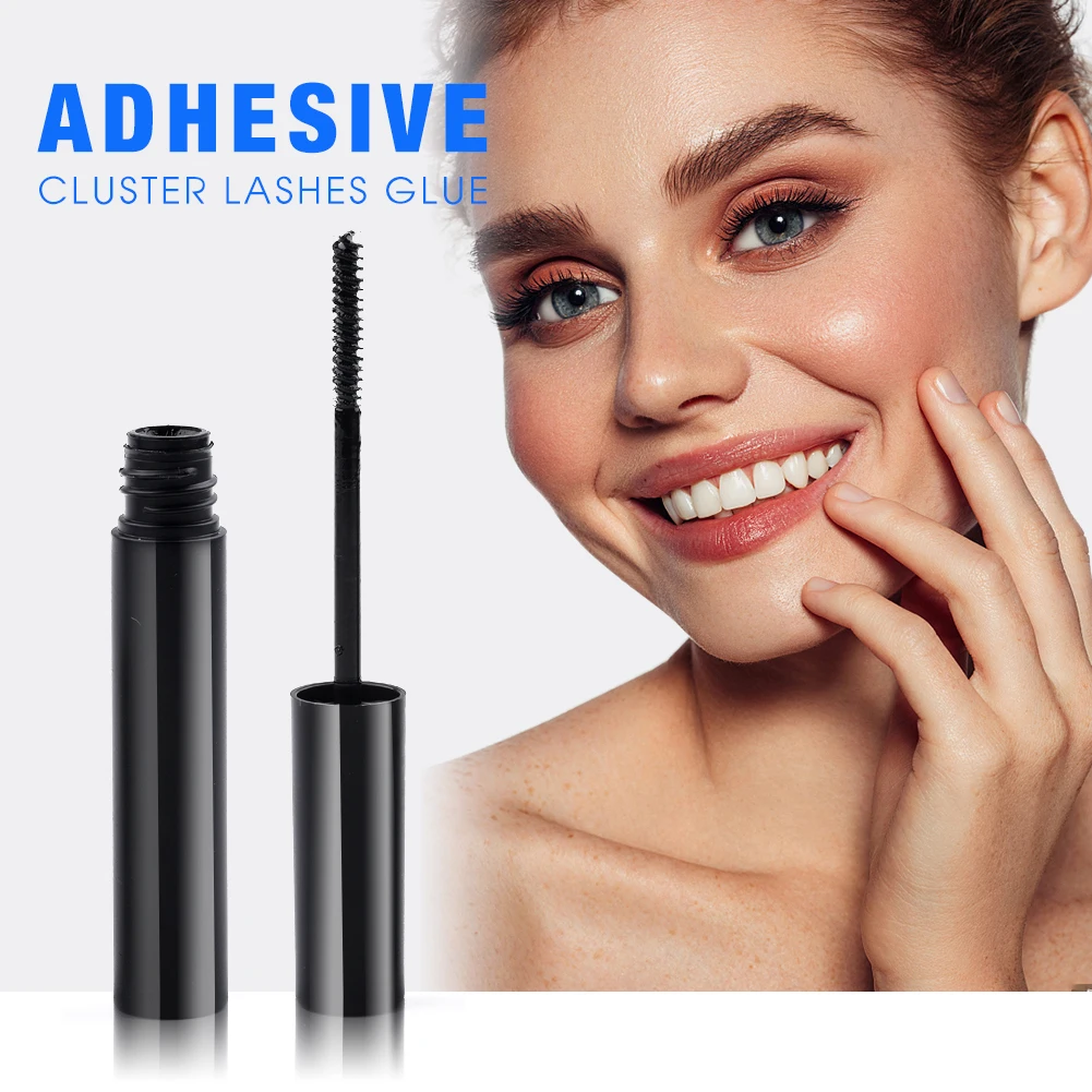 Cluster Lash Glue Long Lasting Grafting Lashes Dark-Black White Waterproof Quick Drying Make Up Eyelash Extension Glue 5ml