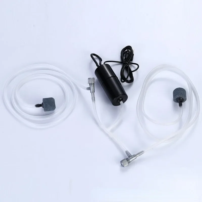 Aquarium Sauerstoff Luftpumpe USB Kleiner Oxygenator für Aquarium Stiller Luftkompressor Mini Belüfter Tragbares Aquarium Zubehör