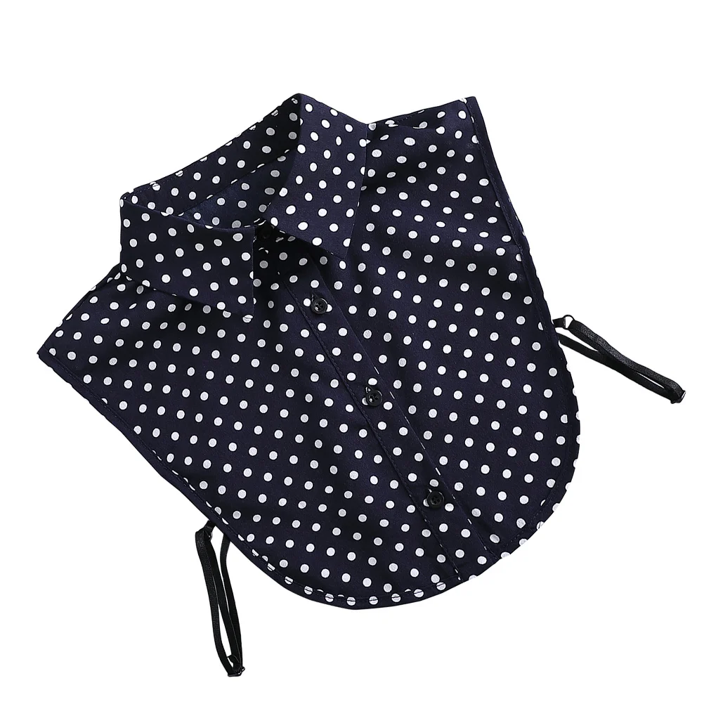 

Dot Fake Lightweight Blouse Dickey For Half Shirts Faux Women Shirt Insert Detachable Collar Half Shirts Faux Collar