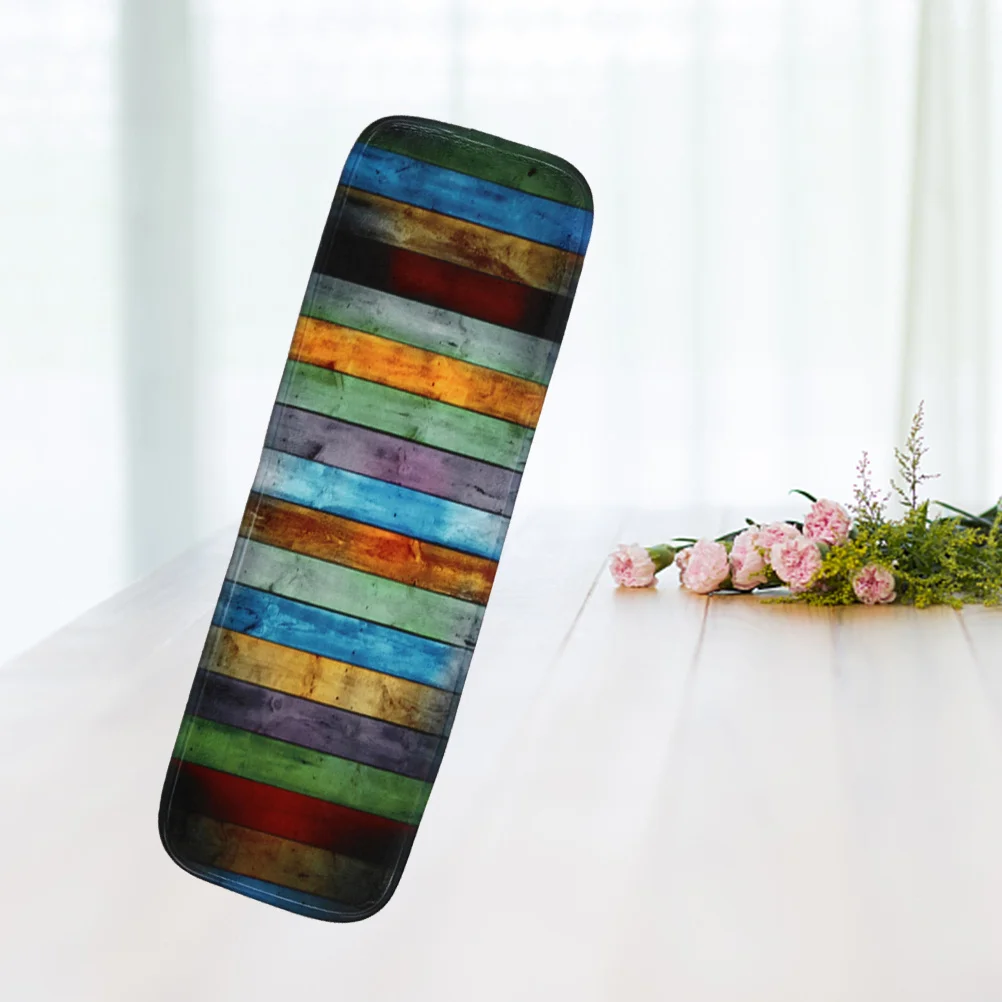 5Pcs Stair Treads Non-Slip Mats Rubber Backing Premium Polyester Strong Friction Water Absorbent Easy Clean Pets