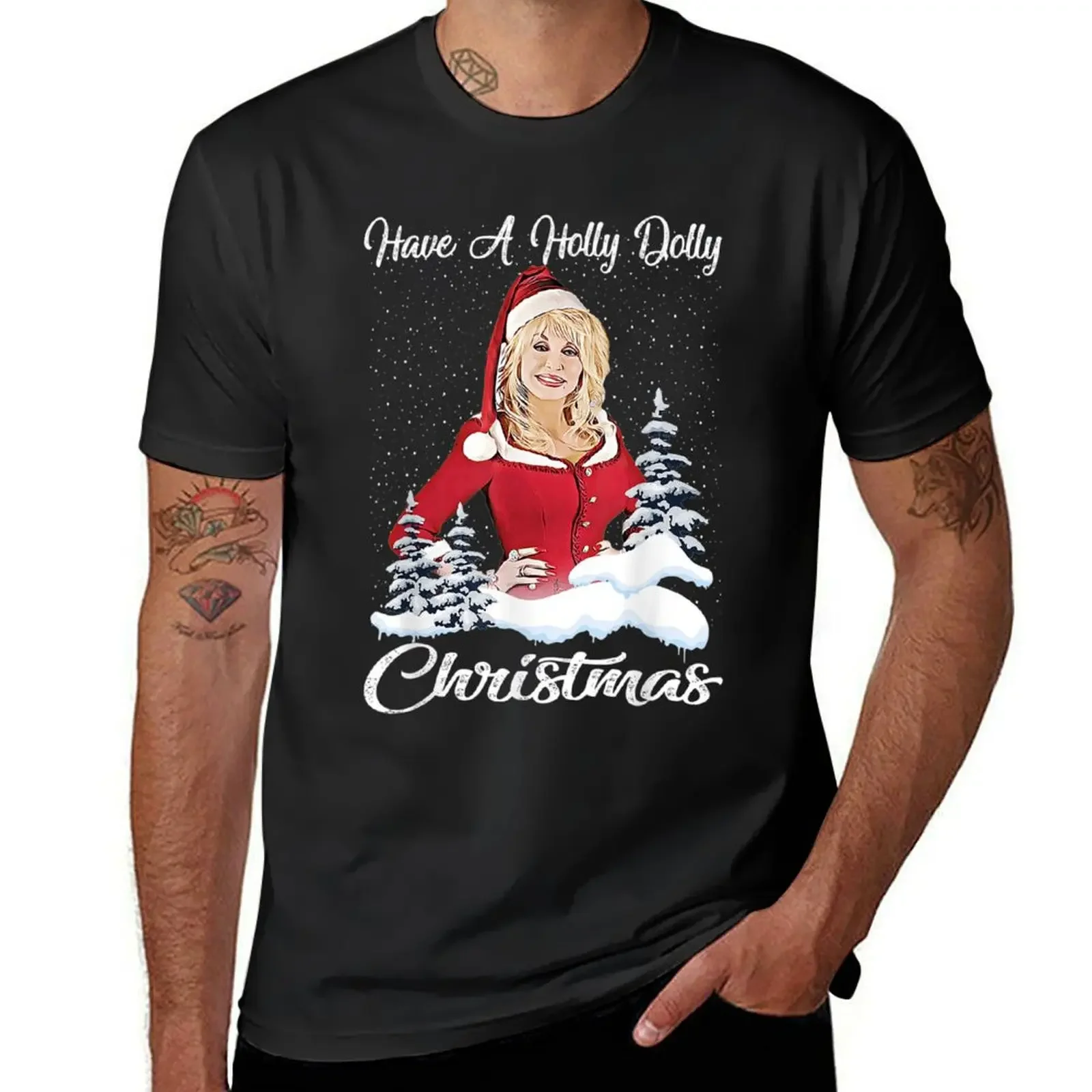 

Have a Holly Dolly XMas All I Want For Christmas Is Dolly T-Shirt funny costumes tops sweat shirts, men