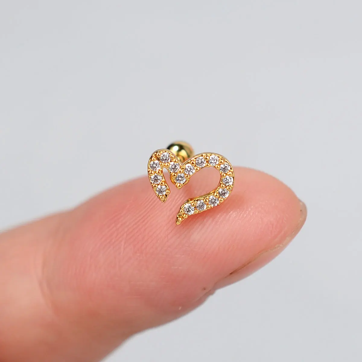 1pc Kristall cz Tragus Helix Piercing Ohr stecker Ohrring für Frauen Turm lappen Knorpel Schmetterling Blatt Blume Ohr Percing edlen Schmuck – Detail 20
