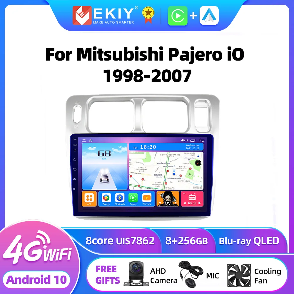 

EKIY T7 Android 10 Car Radio For Mitsubishi Pajero iO 1998-2007 Multimedia Video Player Carplay AUTO GPS Navi Stereo No 2din HU