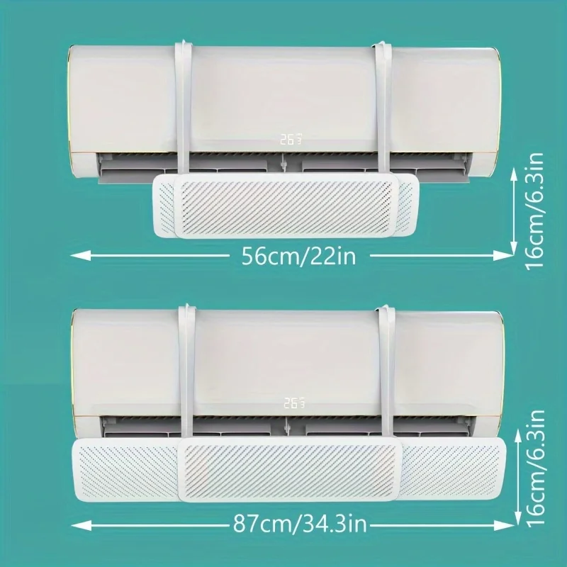 Picture 4: 1PC Air Conditioning Windshield, Anti-straight-blowing Wall-mounted Windshield, No Windshield Installation, Easy Adjustment.