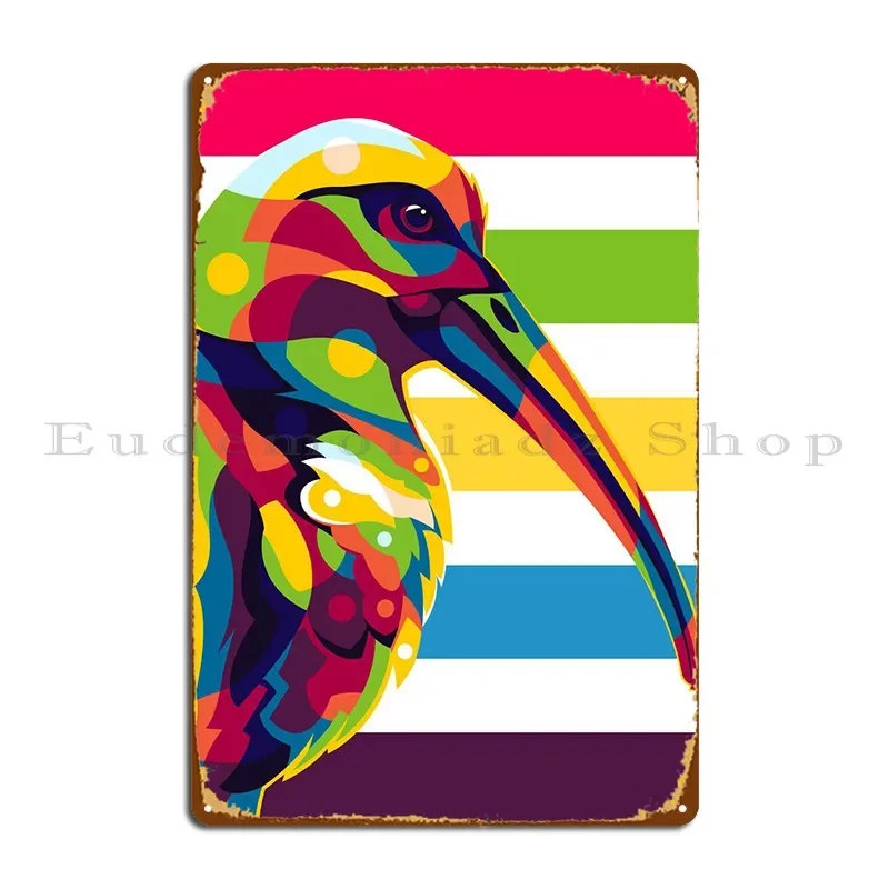 ملصق لوحة معدنية من Hadada Ibis، لوحات جراج سينما، ملصق جداري مخصص من القصدير