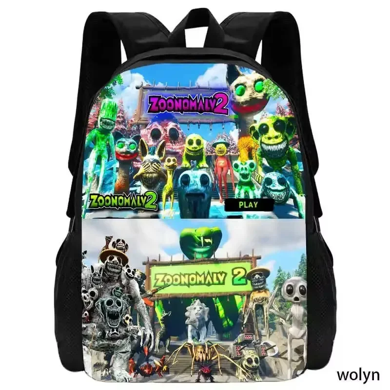 

The Zoonomaly School Backpack for Kindergarten ,Cartoon School Bags for Girl Boys ,Large & Durable Anime Game Children Bags