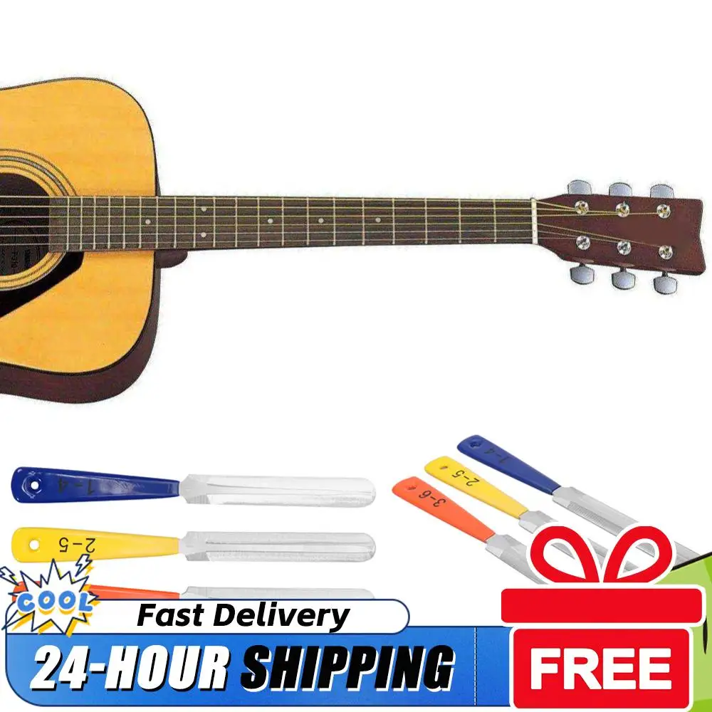 

Набор из 3 профессиональных алмазных напильников для гитары, для шлифовки грифа и нута, инструменты для ремонта гитар, аксессуары для музыкальных инструментов