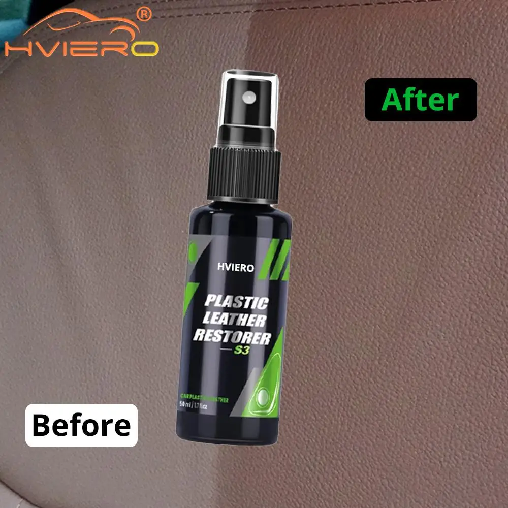 50/300ml Car Interior Wash Liquid Leather Plastic Renovator Paint Care Restorer Foam Cleaner Spray Refurbishment Paste Auto Tool