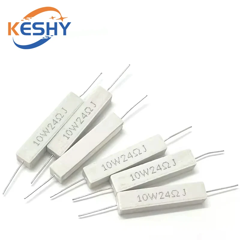 5PCS 10W 5% Cement Resistor Power Resistance 0.1 ~ 10K 0.1R 0.5R 10R 50R 0.22 0.33 0.5 1 2 5 8 10 15 20 25 30 100 1K 2K 3K ohm