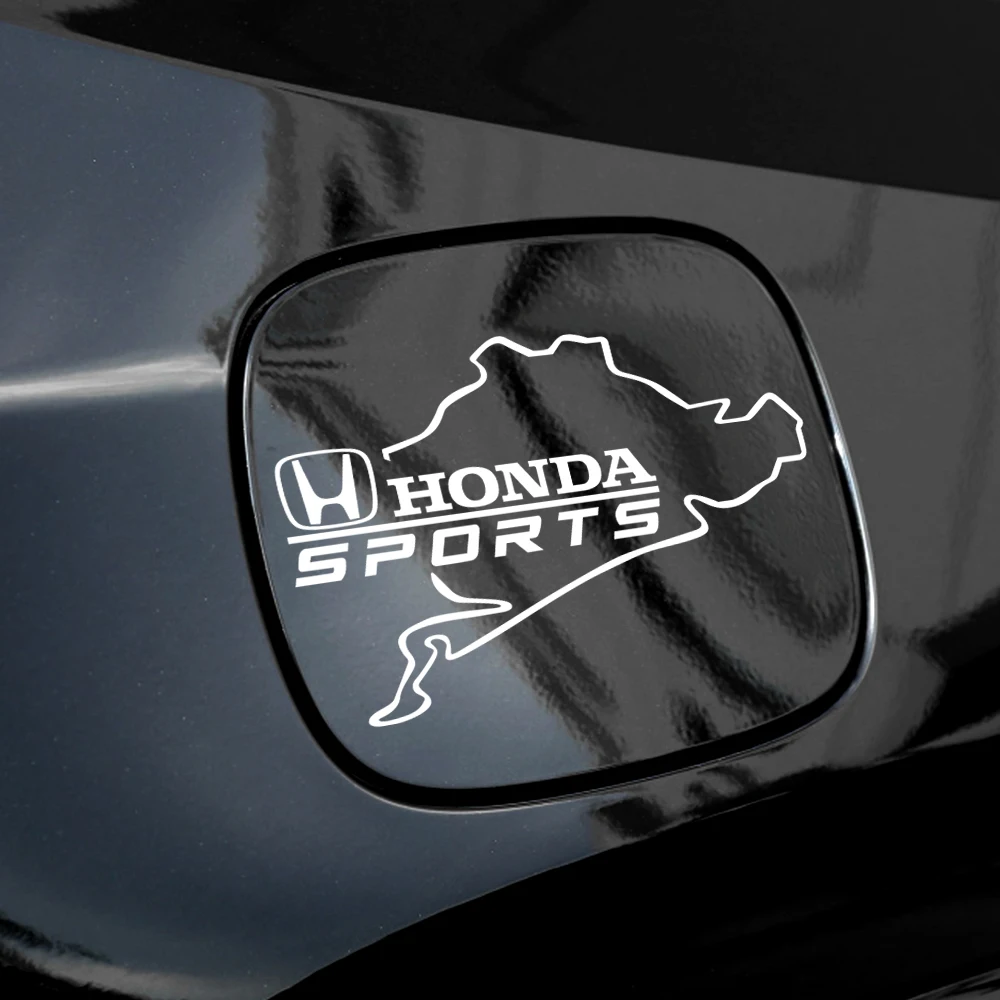 Car Fuel Tank Cap Reflective Sticker PVC Decor Decals Accessories For Honda Mugen Typer ACCORD Airwave Avancier Civic FK8 FIT view 3