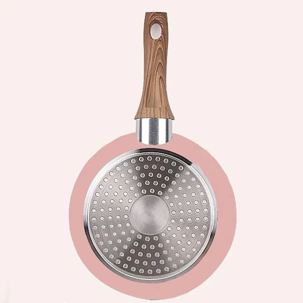 Non Stick Flat Bottomed Pan Mini Fried Egg Wheat Rice Stone Pot Steak Induction Cooker Open Flame Universal Kitchen Utensils