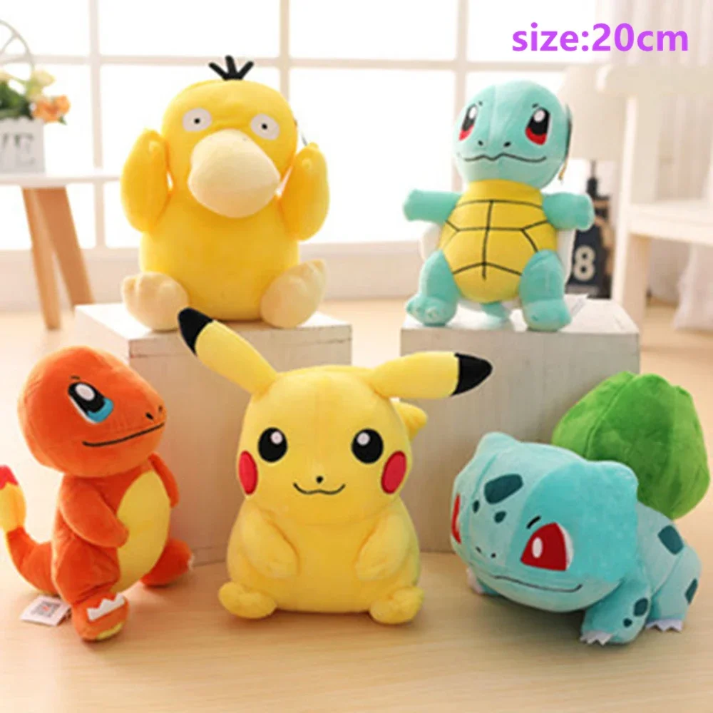 20cm-pokemon-pelucia-charmander-squirtle-pikachu-pelucia-bulbasaur-anime-brinquedo-animal-de-pelucia-peluche-pokemon-boneca-presente-para-o-miudo