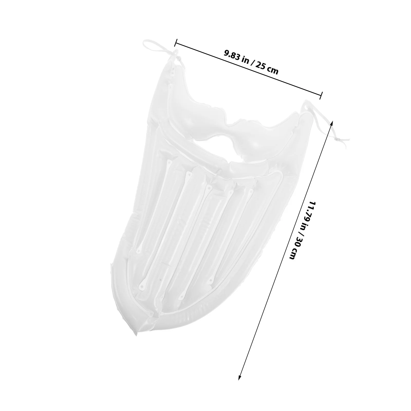 Costume da Babbo Natale gonfiabile con barba bianca e baffi Barba lunga realistica per la festa di Halloween cosplay di Natale