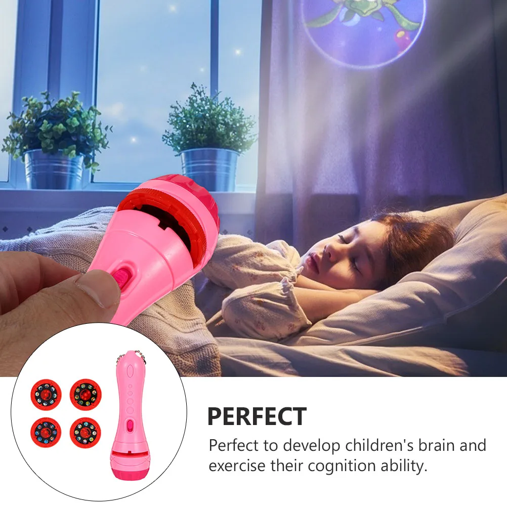 

1 pc Kids Flashlight Projector Educational Preschool Brain Development Learning Tool Material Science Interest Sleep Aid