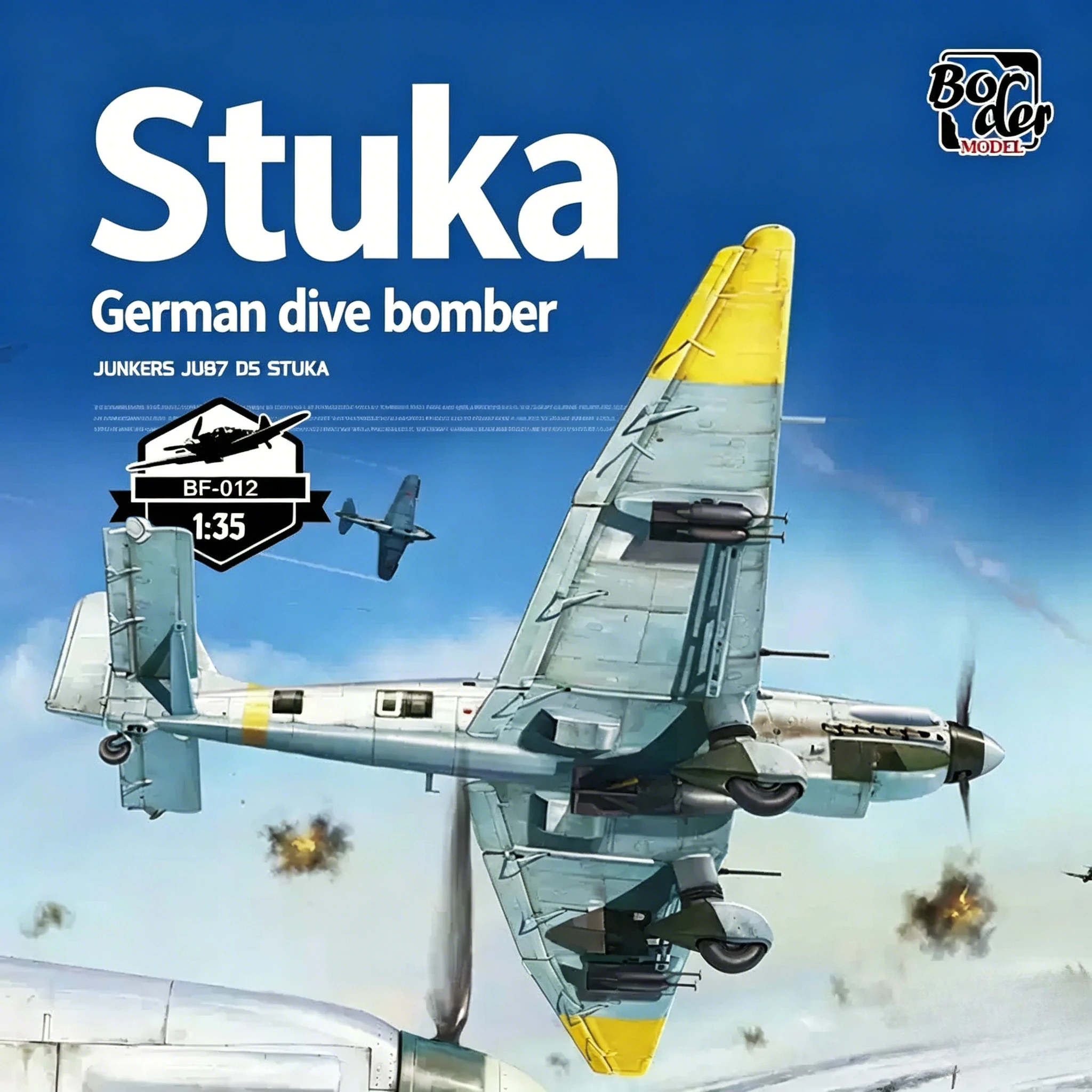 

Комплект масштабной модели самолета BORDER BF-012 1/35 unkers Ju 87 D5 Stuka, коллекция «сделай сам», подарок