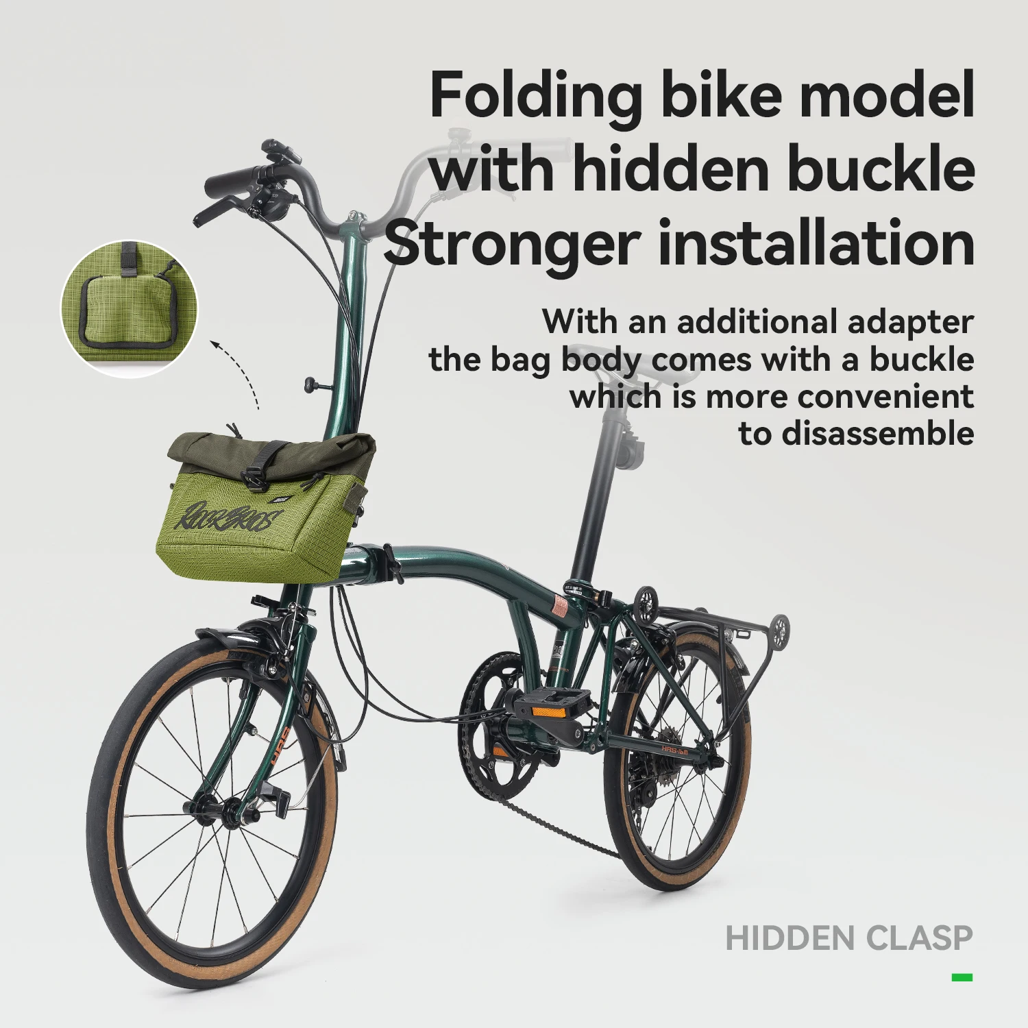 

ROCKBROS Bike Front Bag 2.8L Expandable Capacity Portable Bag Suitable for Daily Easy to disassemble Cycling Accessories