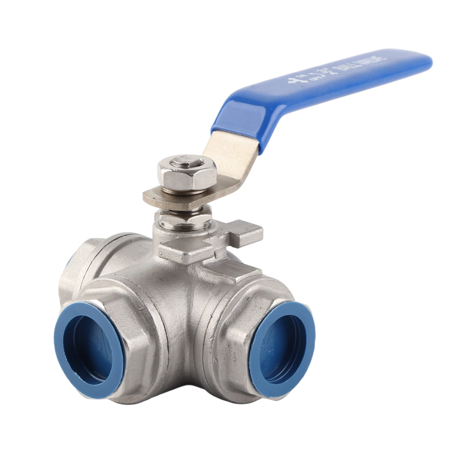 

Stainless Steel SUS304 Pipe Ball Valve Three Way T Type Female Thread 3/4" DN20 Ball Valve Pipe Ball Valve Three way Valve