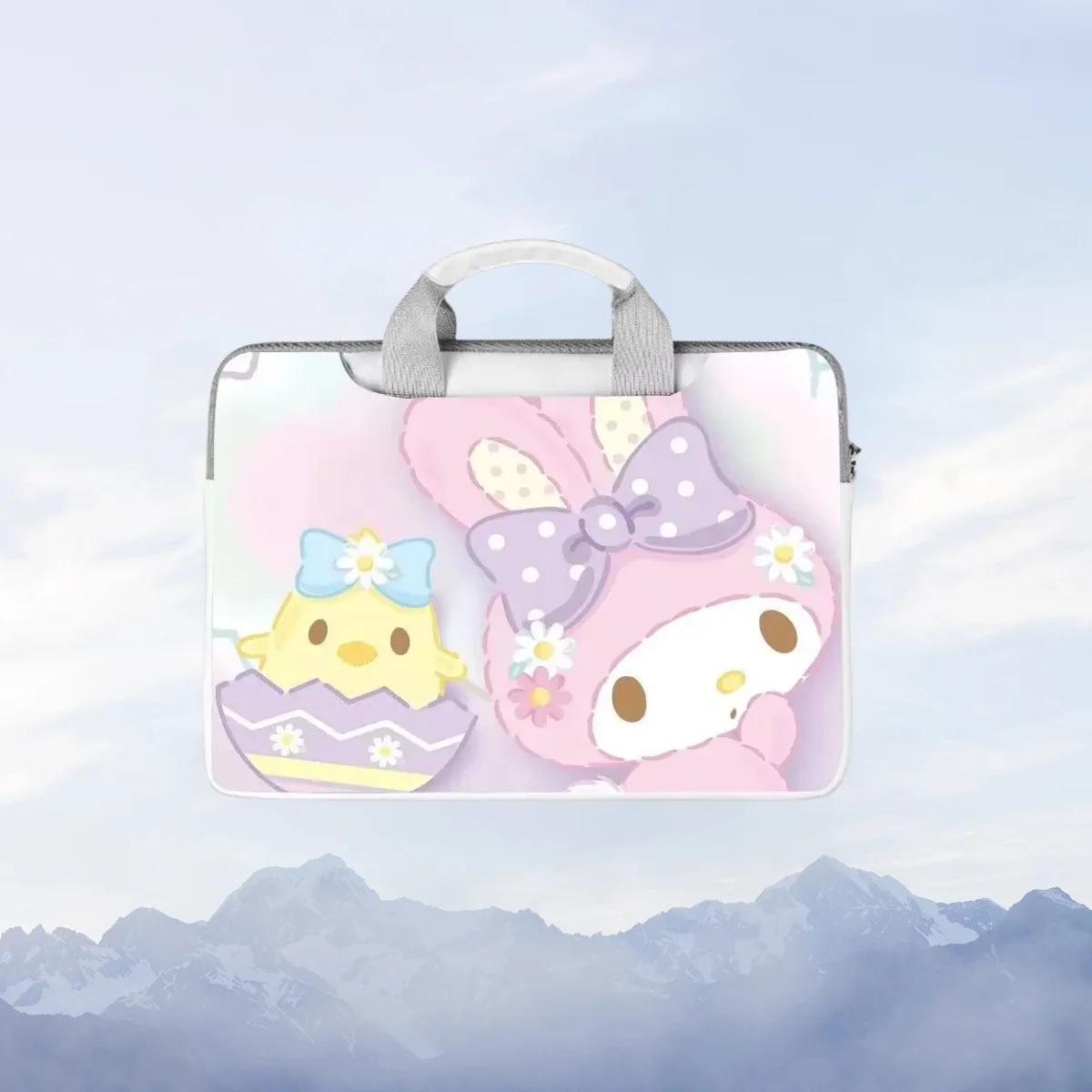 

Cartoon My Melody Hello Kitty Kurome Laptop Bag 13 14 15 15 16 Inch Laptop Sleeve for Macbook Computer Handbag Storage Bag Gift