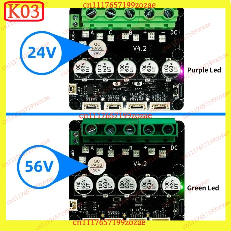 ODESC V4.2 BLDC Servo Motor FOC Driver Compatible Odrivetool Upgrade Board For SEQURE ODESC V4.2 ODrive3.6