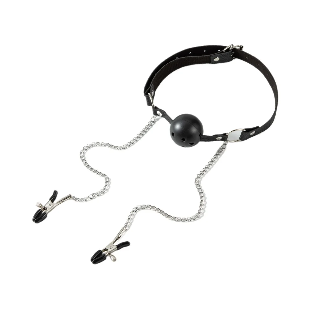 Sex Mouth Collar Female Sex Adult Props Couple Training  Toys  Milk Clip Traction SM Adult Products