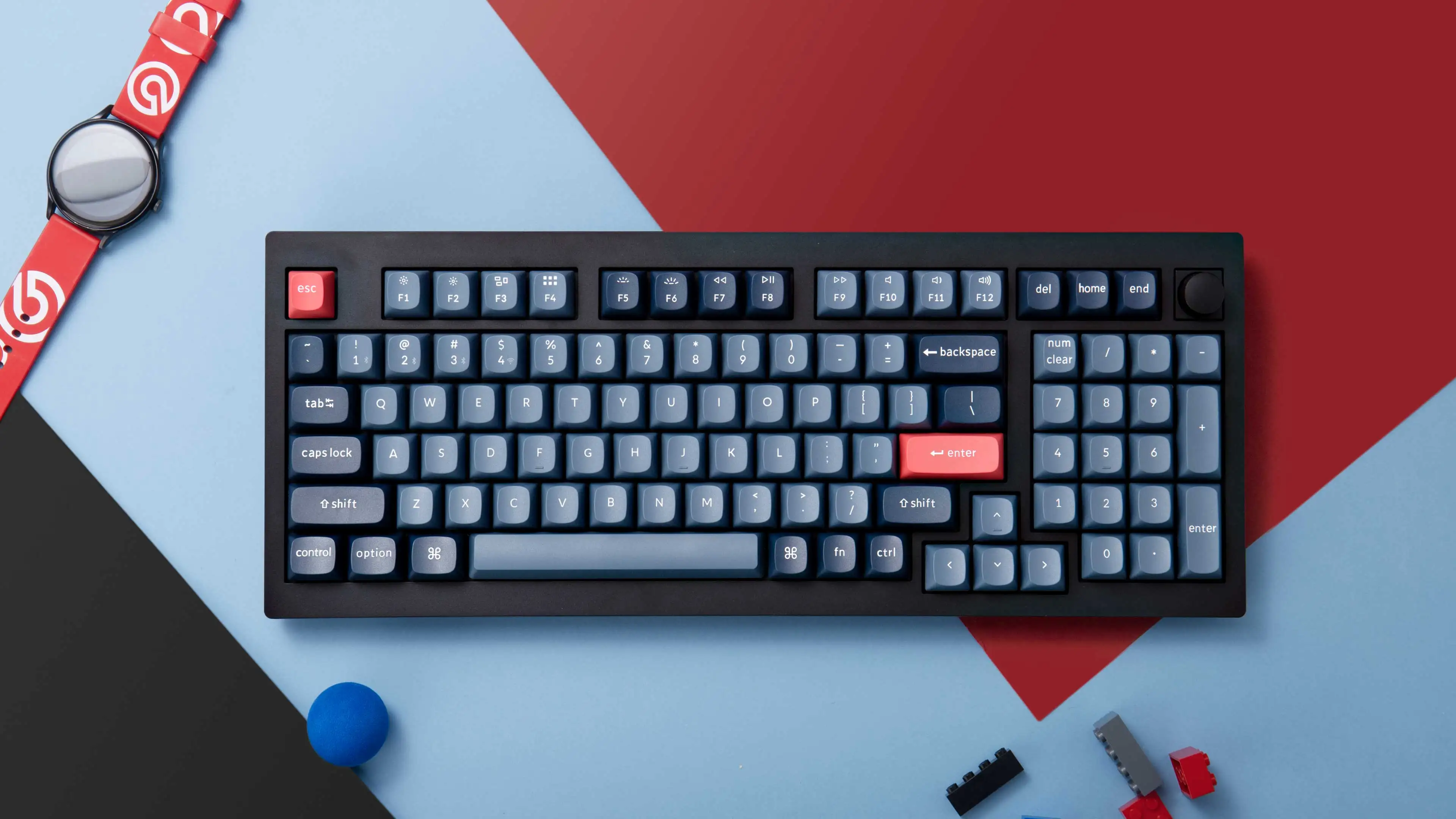 Imagem -02 - Max Teclado Mecânico Personalizado sem Fio Versão Barebone Knob Luz de Fundo Rgb Hot-swappable Versão Qmk Keychron-v5