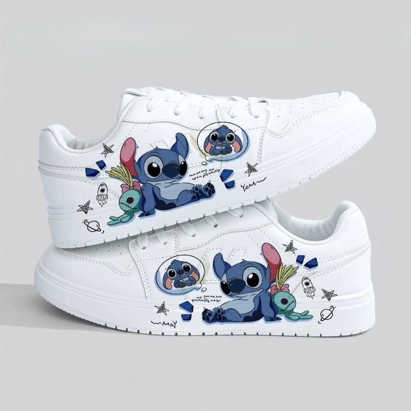 

Новые мужские повседневные белые туфли Disney с героями мультфильмов, мягкая спортивная обувь в подарок, европейские размеры 39-44