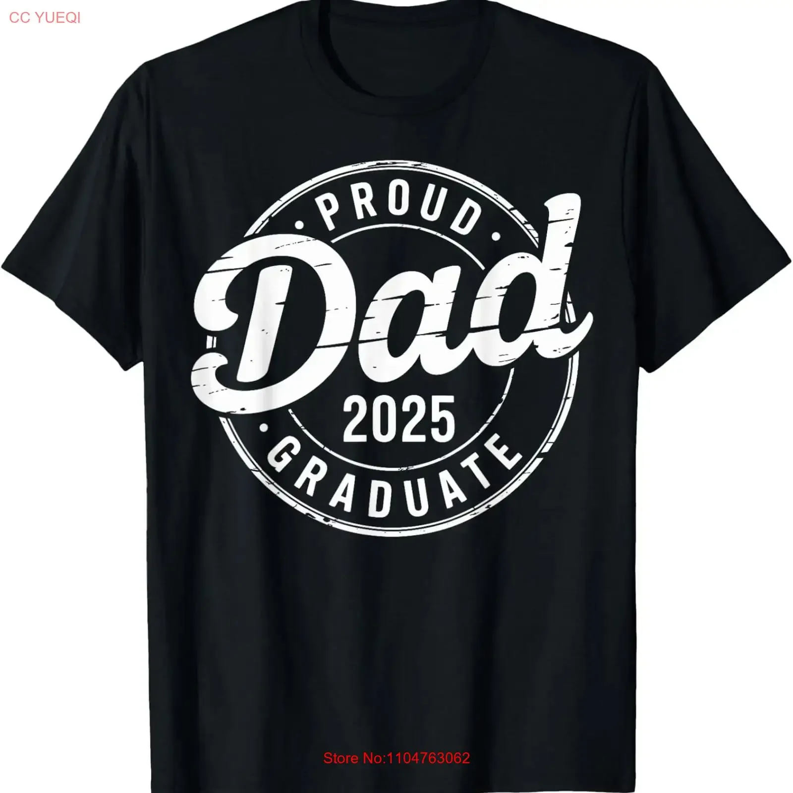 Graduate Senior Dad 25 Graduation Proud of 2025 T Shirt vintage Washed Versatile homme Soft Stylish Stretched Unisex Slightly