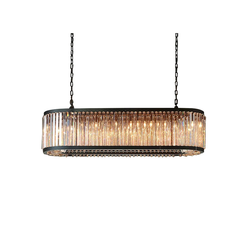 Imagem -06 - Led Retro Americano Lustre de Cristal Designer Pendurado Lâmpadas Suspensão Luminária Lampen Luz Pingente para Sala Estar