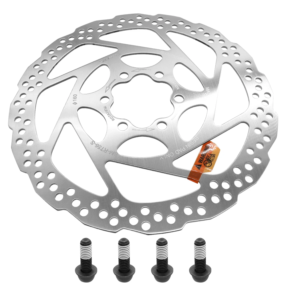 

SHIMANO DEORE RT56 6 Bolt Brake Disc MTB Road Bike Rotor 160mm 180mm Bicycle Disc Accessories