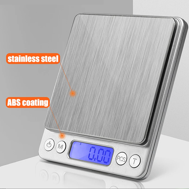 Digital Kitchen Scale 3000g/1000g/500g Small Jewelry Weighing 0.01g Gram Food Diet Postal Balance Measuring LCD Electronic Scale