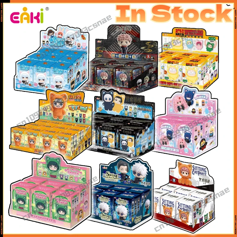 

2026 New Genuine TOPTOY EAKI Anime Blind Box Plush Vinyl Doll Naruto V3 Jujutsu Kaisen V2 One Piece Haikyuu Collectible In Stock
