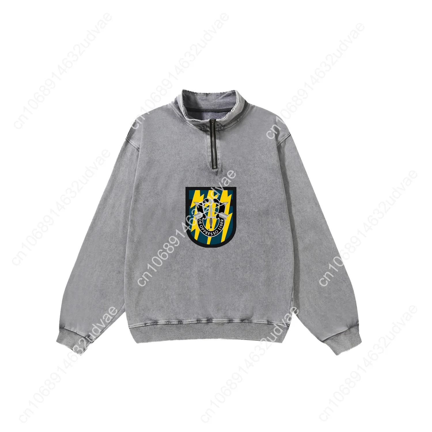US Special Forces 12e Special Forces Group Retro Sweatshirt Man Vrouw Tiener Vintage Pullover Custom Made Tops Mouw T-shirt