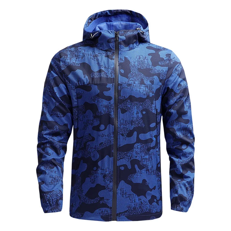 

Men's Casual Jackets Sportswear Windbreaker Jaet Lightweight Outdoor Fitn Running Coat Windproof Breathable Hooded Zipper