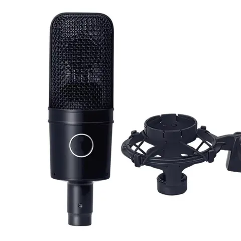 AT4040 cardioid large diaphragm XLR condenser recording microphone, suitable for professional recording, broadcasting