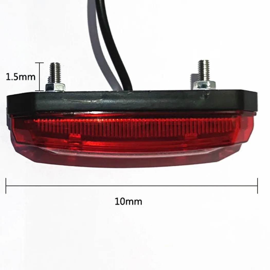 LED Tail Light Parts Tail Light Warning 36V/48V ABS Cycling Ebike For Electric Bicycle Rear Lamp Rear Light Riding