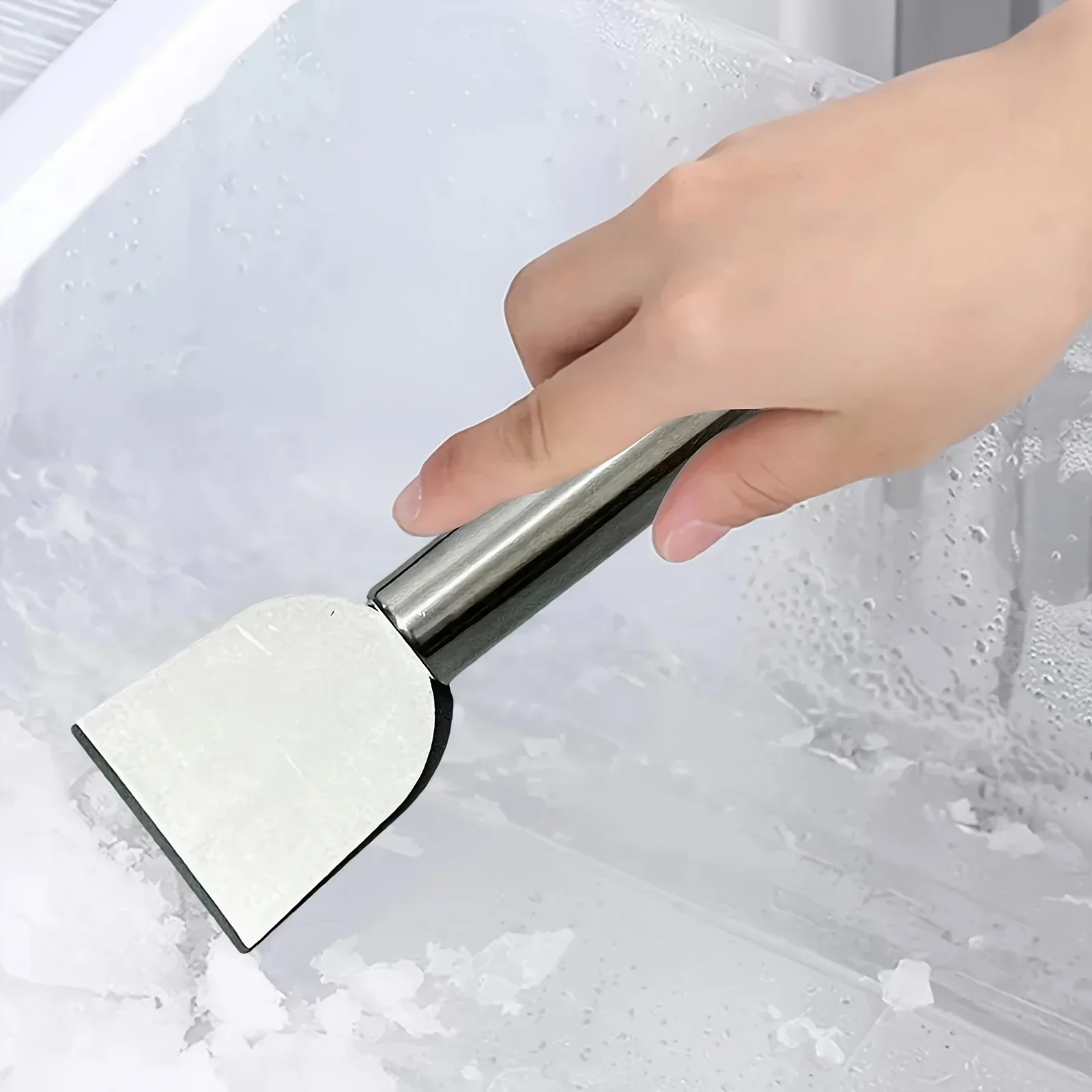Metal Stainless Steel Glue Remover, Kitchen, Bathroom, and Household Snow Shovel, Multifunctional Cleaning Scraper