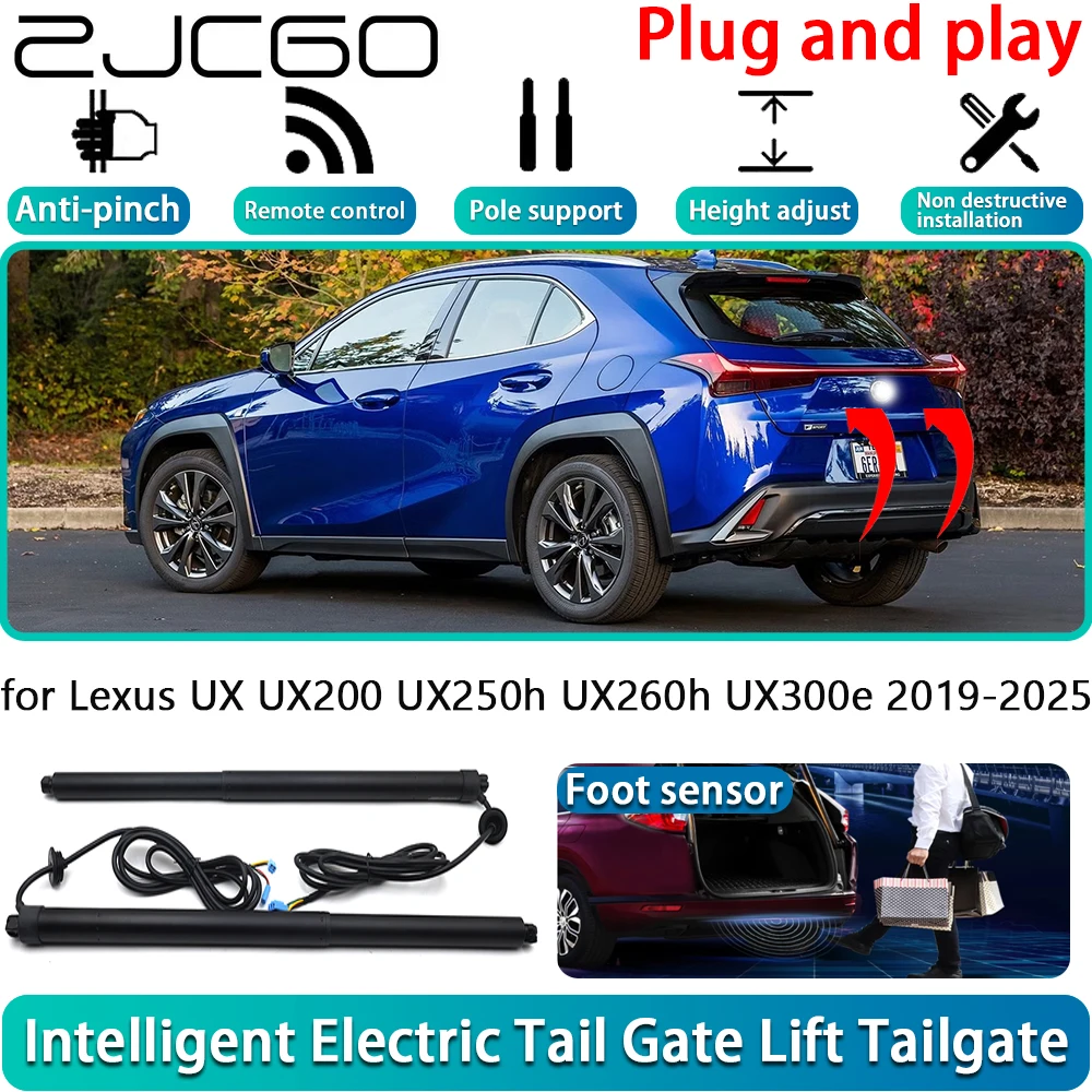 

ZJCGO for Lexus UX UX200 UX250h UX260h UX300e 2019-2025 Car Electric Powered Tailgate Power Liftgate Automatic Tailgate System