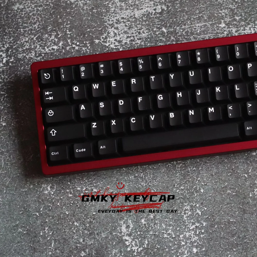 Imagem -02 - Gmky Wob Contraste Cores Keycaps Cereja Perfil Duplo Tiro Abs Fonte Pbt Keycaps Abs Fonte para mx Interruptor Teclado Mecânico