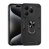 Case for Infinix Hot 40 Pro Armor Shockproof Car Magnetic Ring Holder Luxury Hard Phone Cover InfinixHot40Pro X6836 X6837 Coque