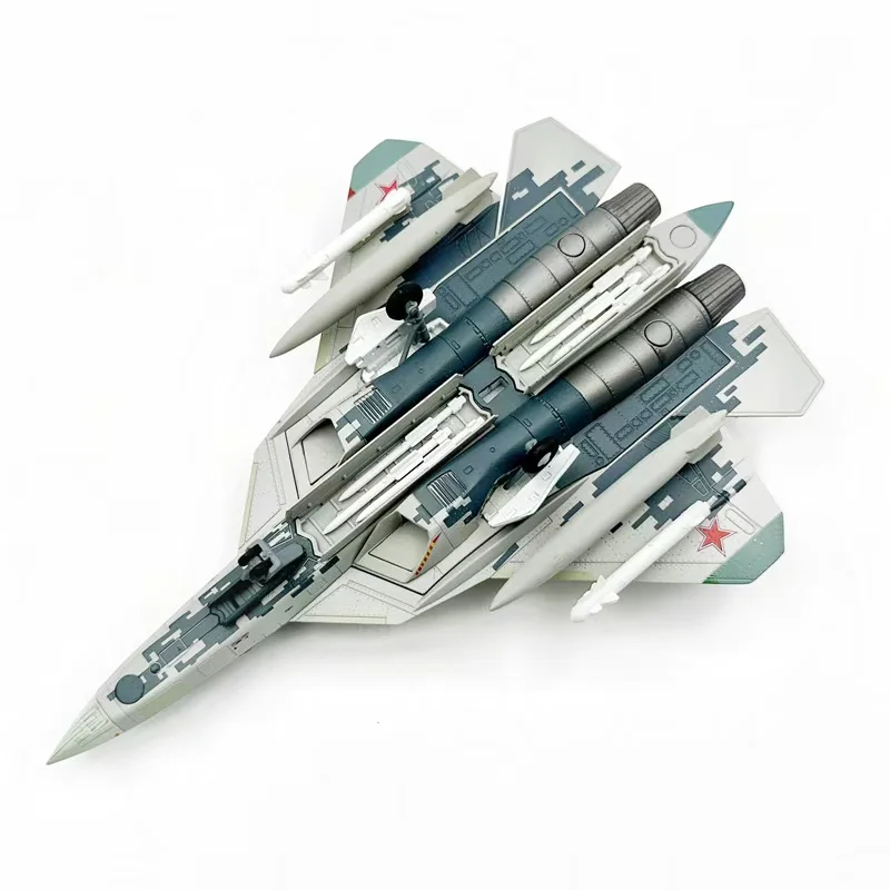 

WLTK 1/100 Scale Russian Air Force SU57 Su-57 Alloy Fighter Aircraft Model Collection Decorative Item For Decoration