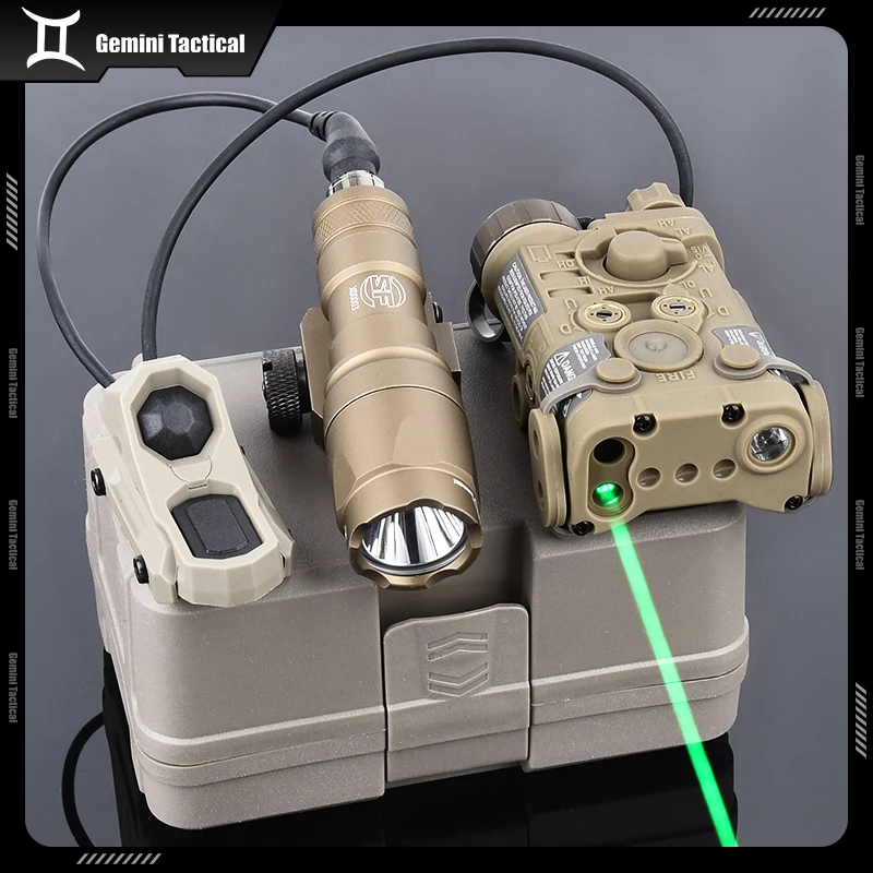 WADSN Tactical NGAL Red Green Blue Dot IR Laser Surefir M300A Hunting Scout Light With AXON Dual Control Switch Fit 20MM Rail