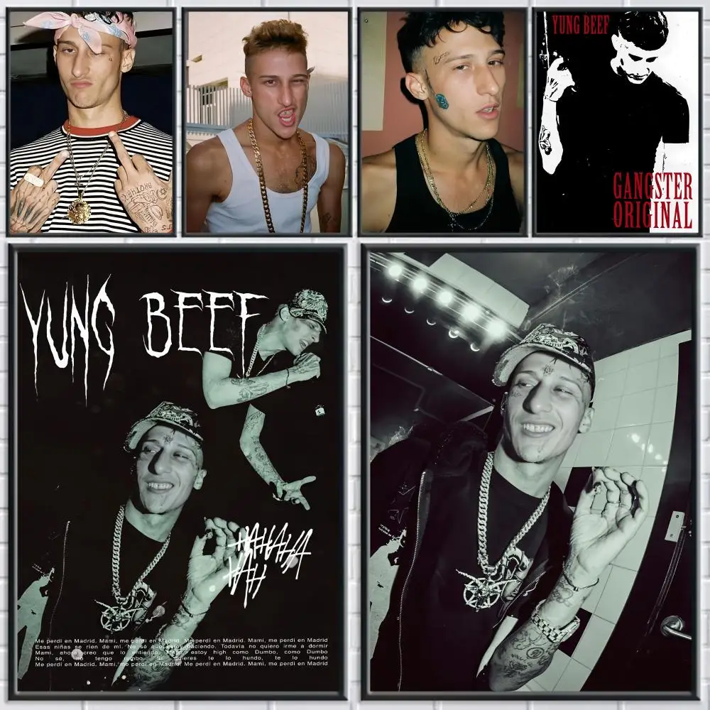 

Hamsome Boy Y-yung beef Painting Calligraphy Canvas Posters Fancy Wallart for Living Room Painting Decoration Room Wall Decor