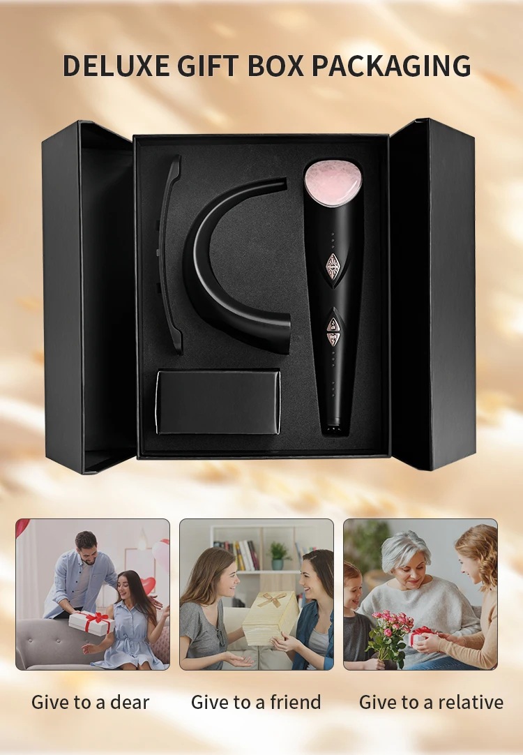 

Multifunctional Jade massager enjoy facial SPA Vibration massage EMS Microcurrent Cold +hot compress RF beauty