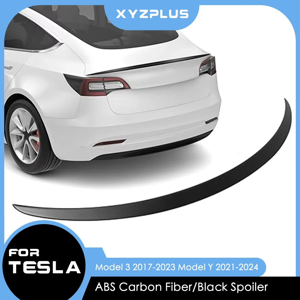 Car ABS Spoiler Carbon Fiber for Tesla Model 3 Y 2023 Original High-performance Exterior Modification Model3 2022 Accessories