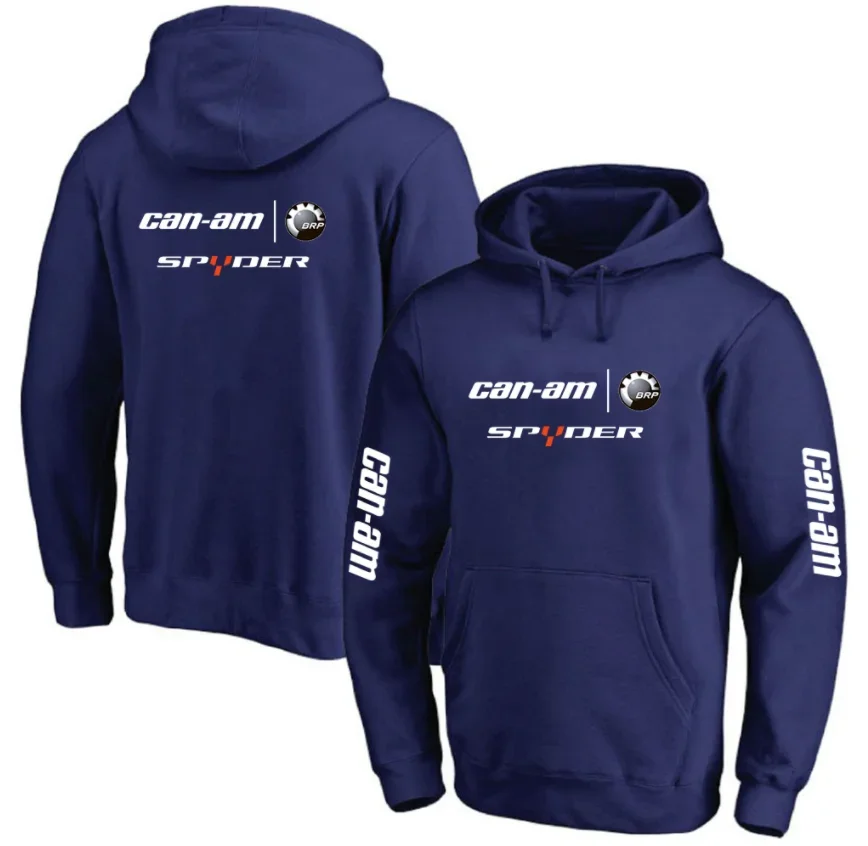 2023Unisex Spring and Autumn CAN-AM Hoodies Car Logo Pullover Fleece Cotton Sweatshirts Casual Coats Tops