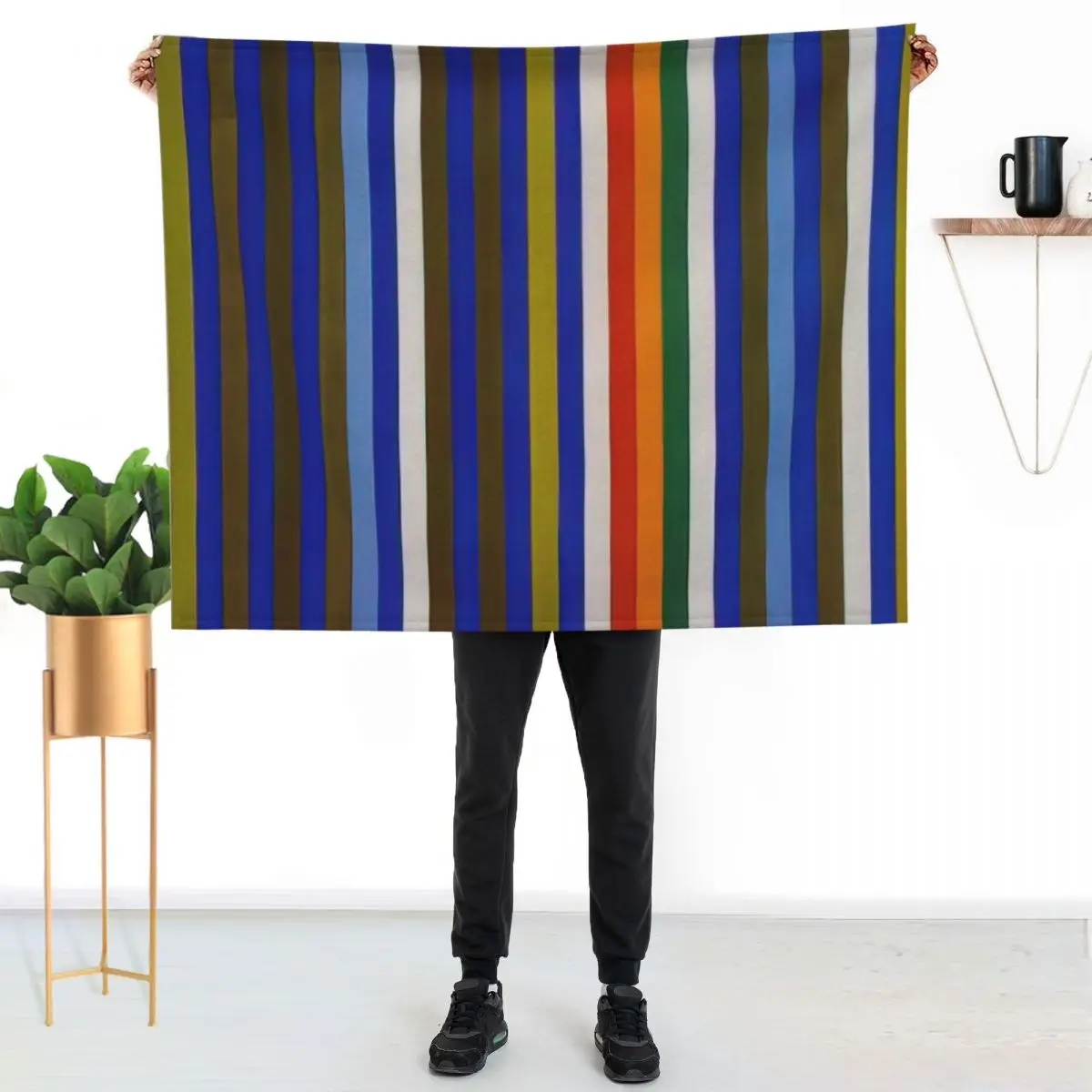Gene Davis Throw Blanket decorative Decorative Sofas Hairy Heavy Soft Plaid Personalized Gift Blankets
