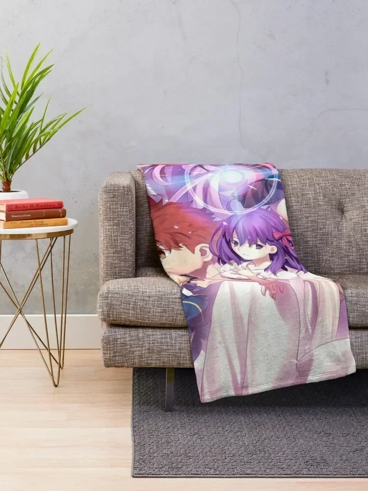 Fate / Stay Night Throw Blanket Travel Bed covers For Decorative Sofa Soft Blankets