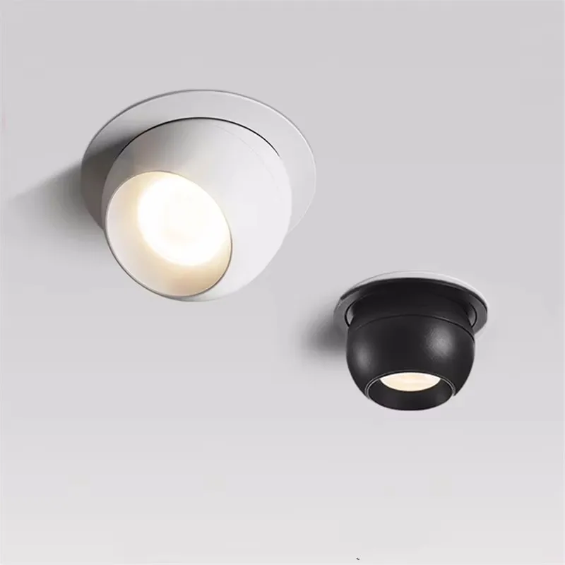 

Embedded Rotating LED Downlights 7W9W12W Anti Glare COB Spot Lights Ceiling Lamp AC90-260V For Home illumination