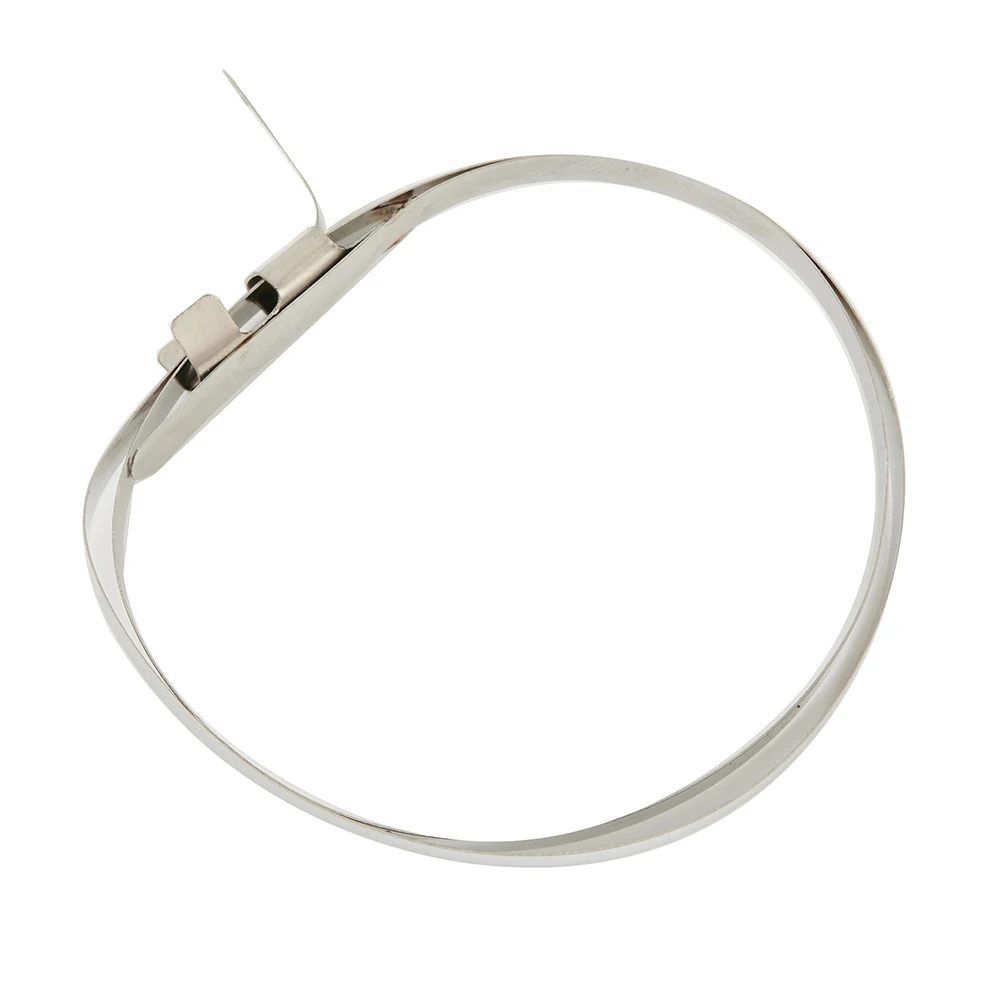 10Pcs/Set Stainless Steel Cable Ties Zip CV Boot Clips Exhaust Wrap Coated Locking Metal Multifunctional Locking Cable Ties