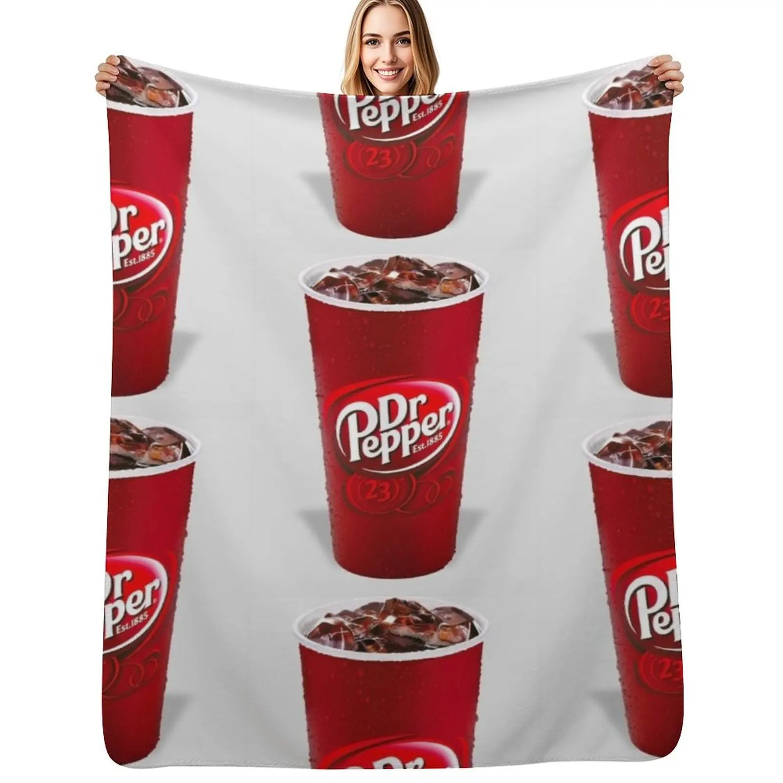 

dr pepper Throw Blanket Picnic Thin Kid'S Thermals For Travel Blankets